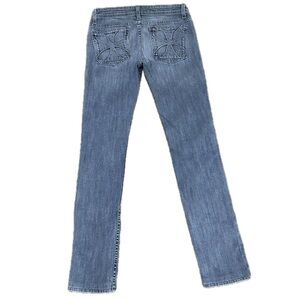 👖💎 HABITUAL Acid Rain Low Rise Jeans | Light Blue Wash Made in USA Sz 28
